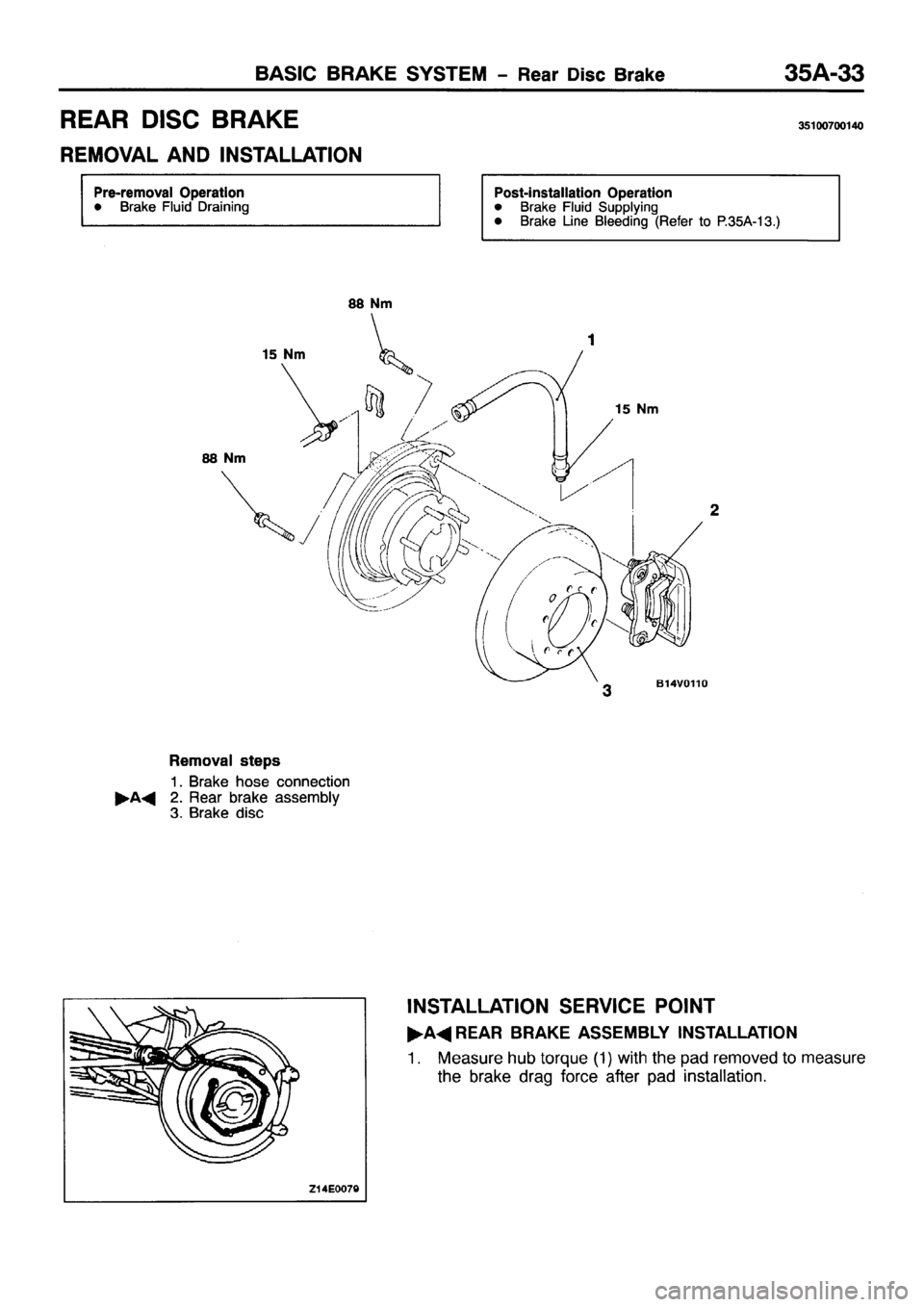 MITSUBISHI PAJERO SPORT 1999  Workshop Manual 
