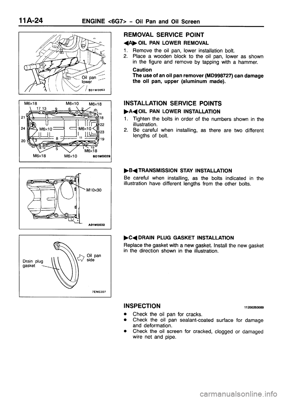 MITSUBISHI PAJERO SPORT 1999  Workshop Manual 