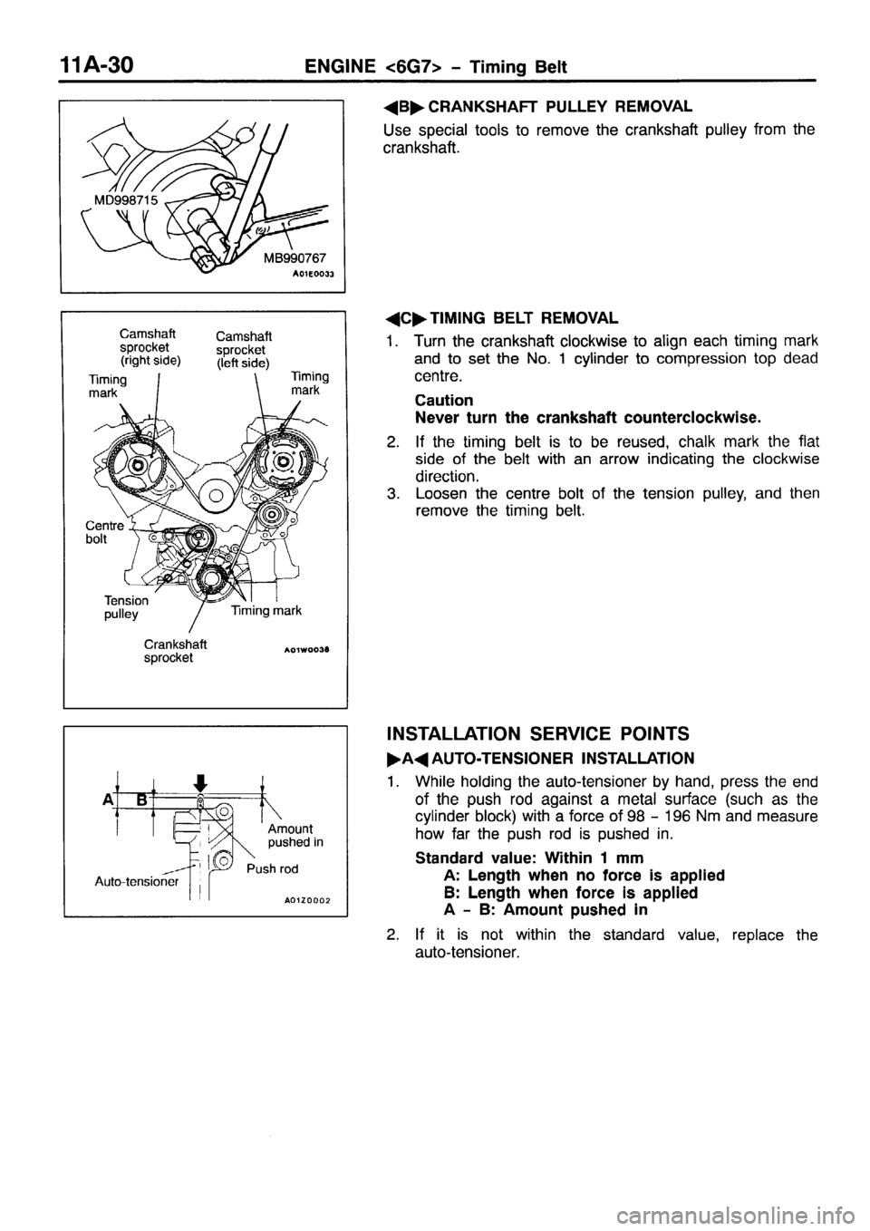 MITSUBISHI PAJERO SPORT 1999  Workshop Manual 