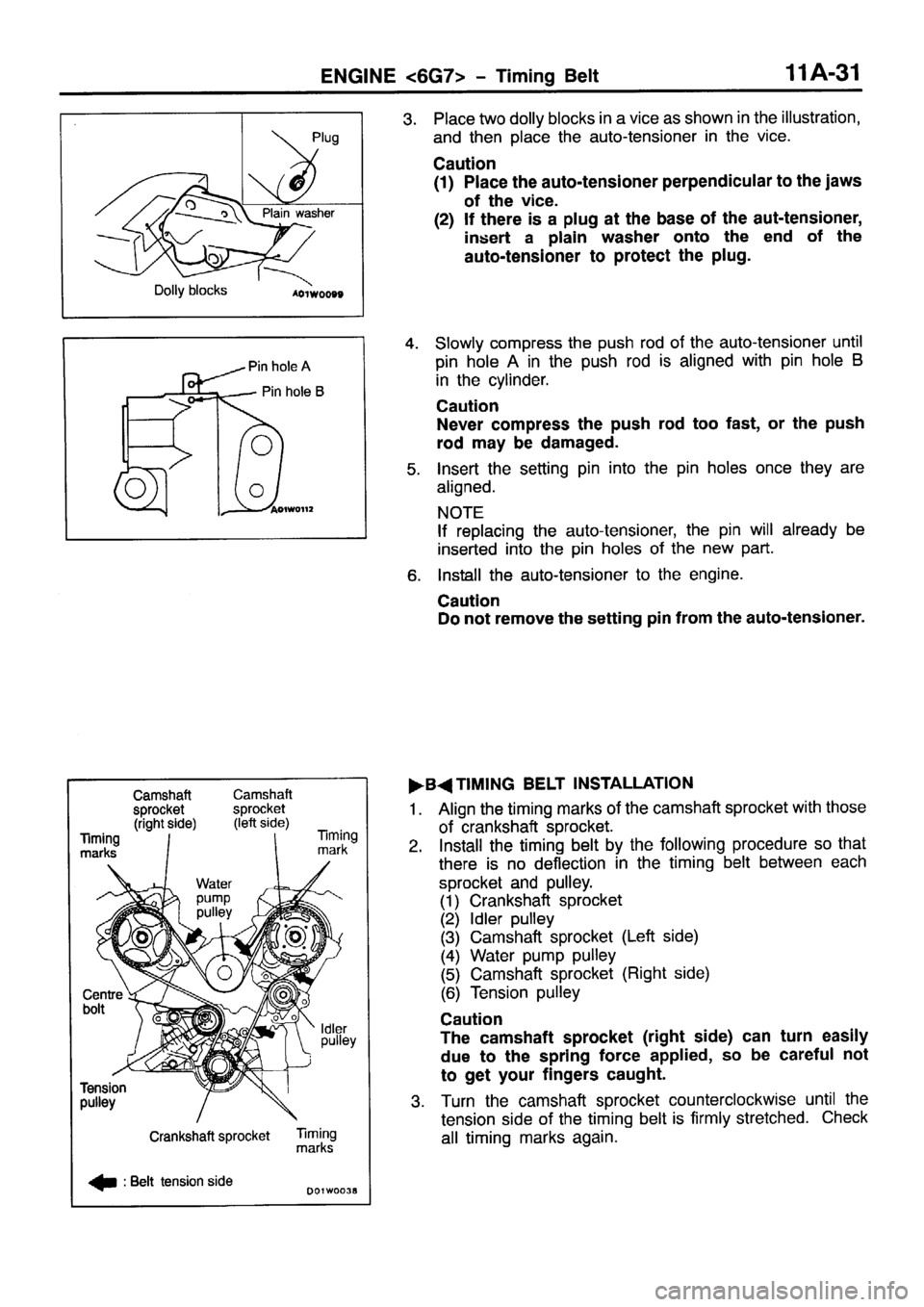 MITSUBISHI PAJERO SPORT 1999  Workshop Manual 