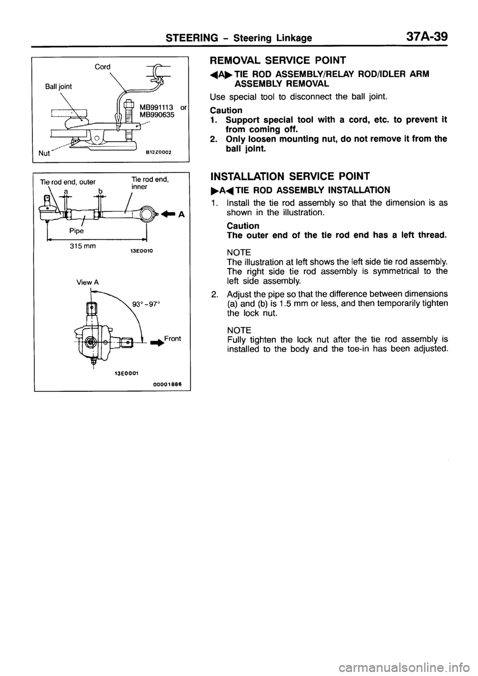 MITSUBISHI PAJERO SPORT 1999  Workshop Manual 