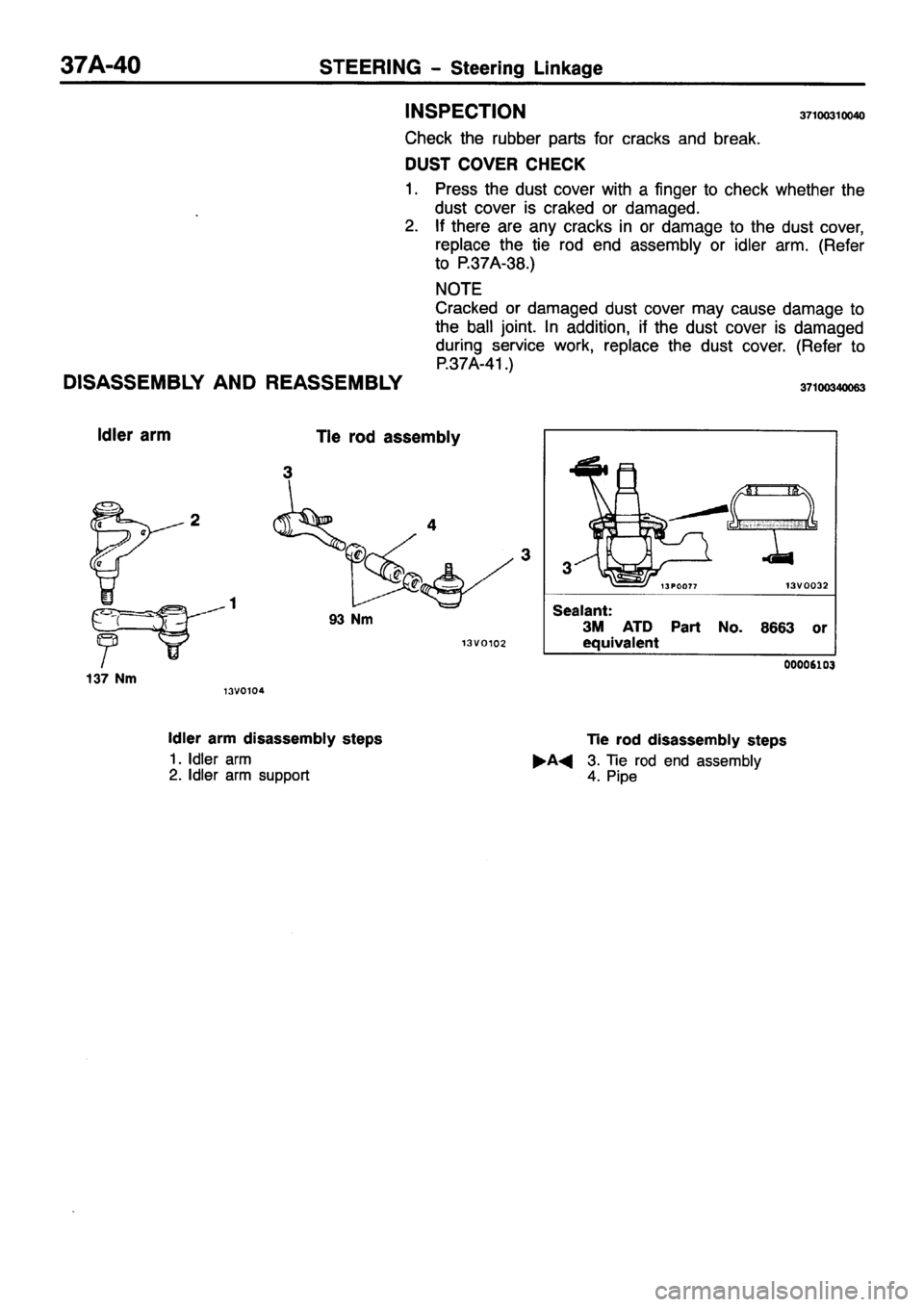 MITSUBISHI PAJERO SPORT 1999  Workshop Manual 