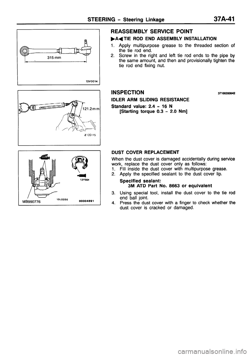 MITSUBISHI PAJERO SPORT 1999  Workshop Manual 