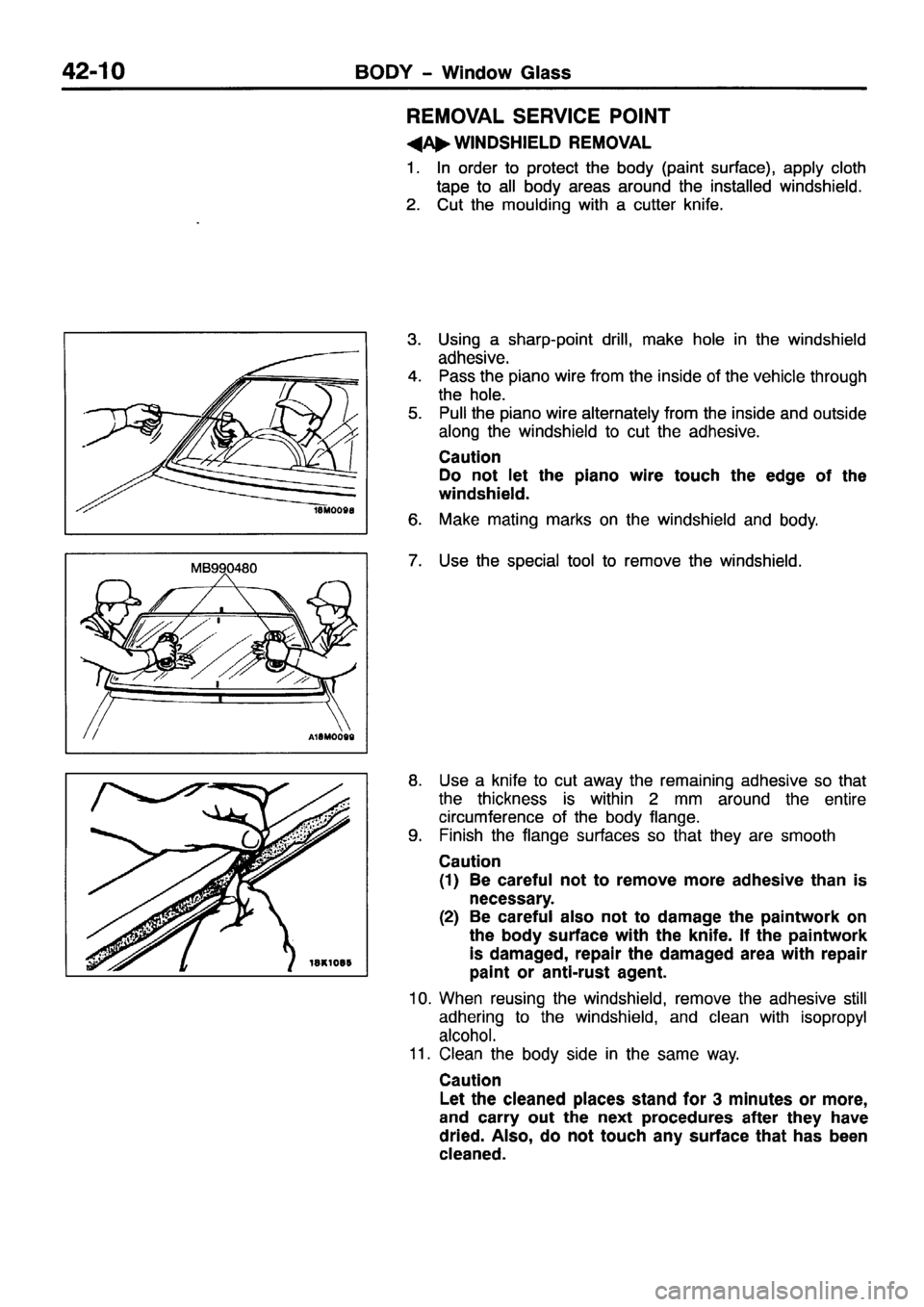MITSUBISHI PAJERO SPORT 1999  Workshop Manual 
