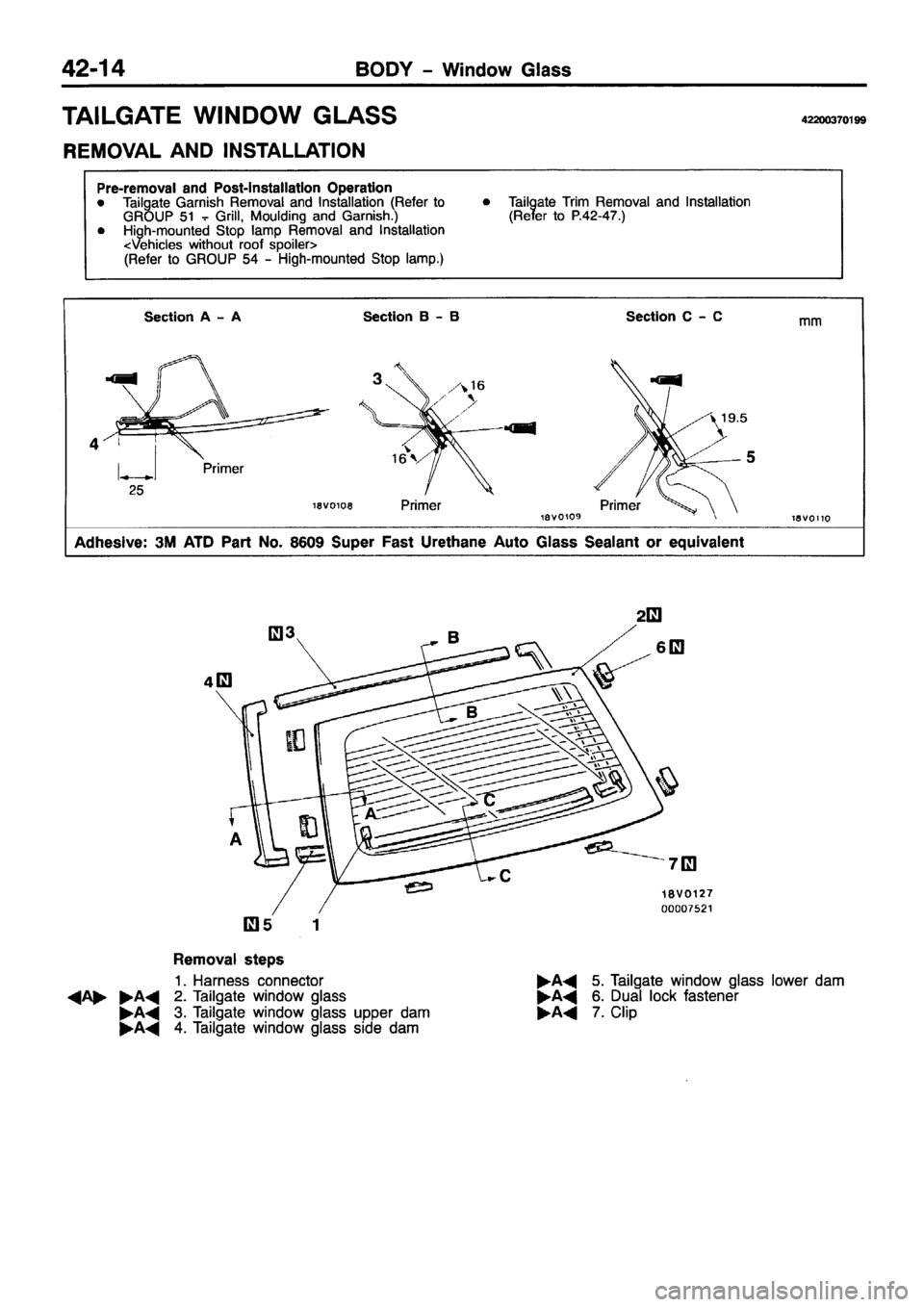 MITSUBISHI PAJERO SPORT 1999  Workshop Manual 