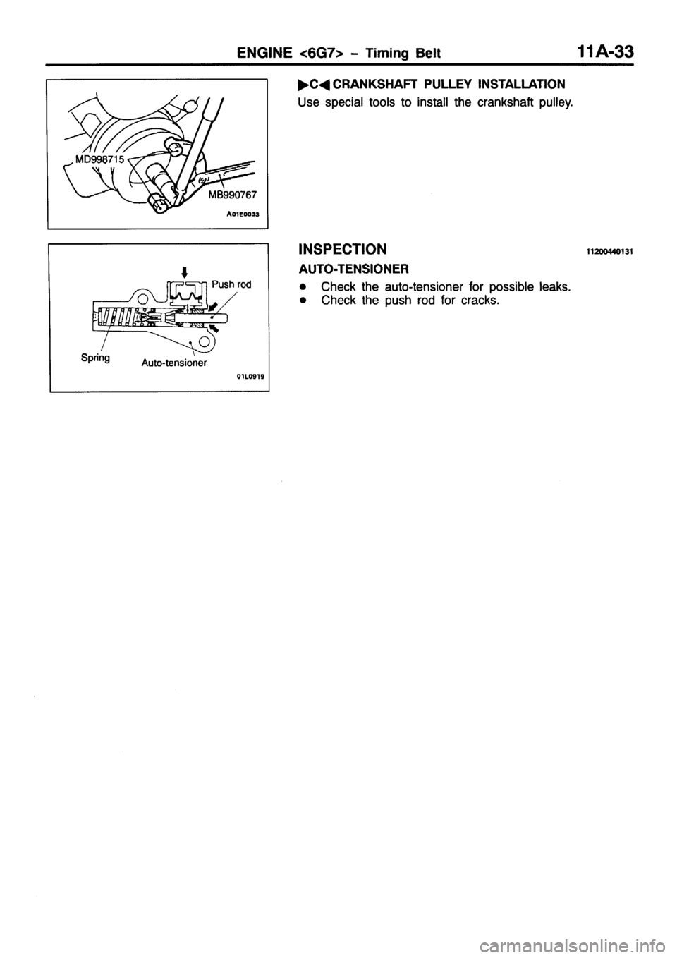 MITSUBISHI PAJERO SPORT 1999  Workshop Manual 