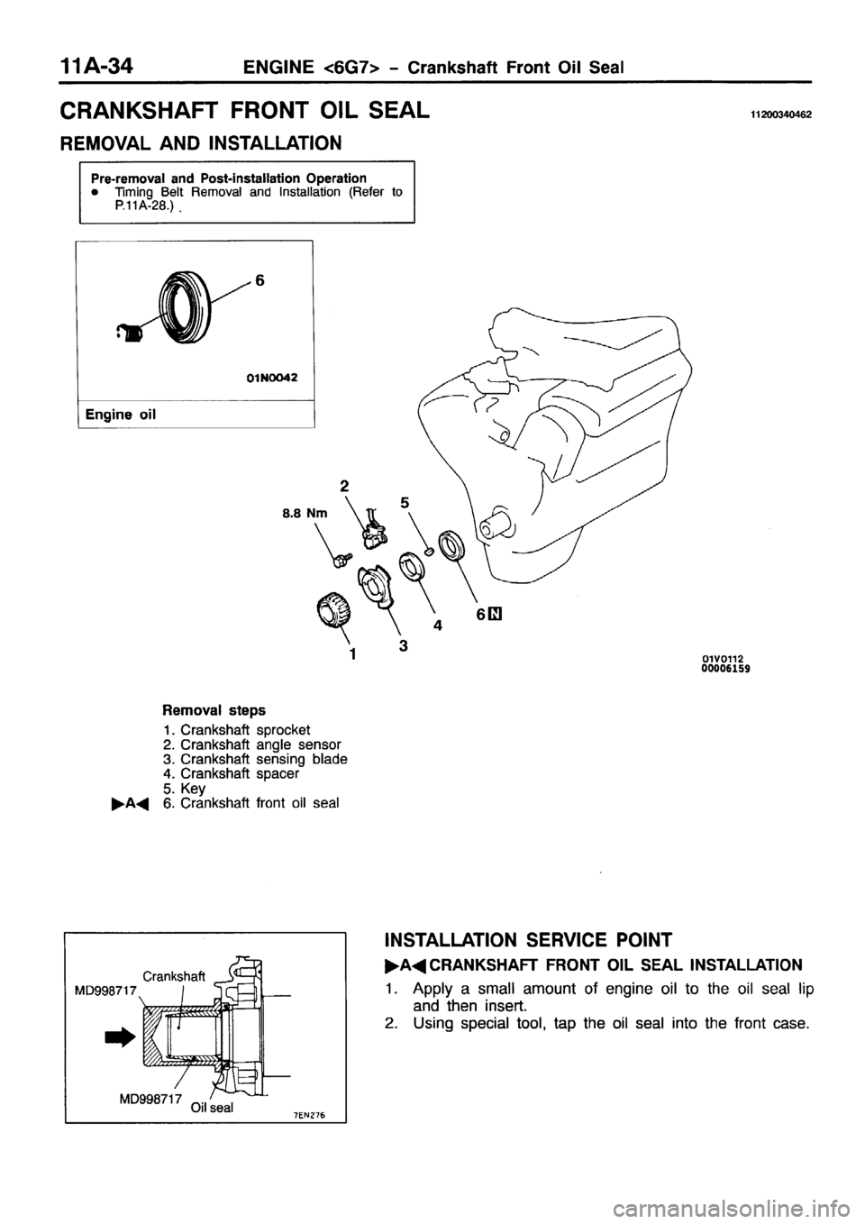 MITSUBISHI PAJERO SPORT 1999  Workshop Manual 