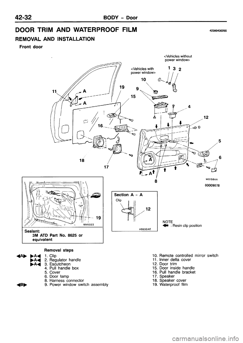 MITSUBISHI PAJERO SPORT 1999  Workshop Manual 