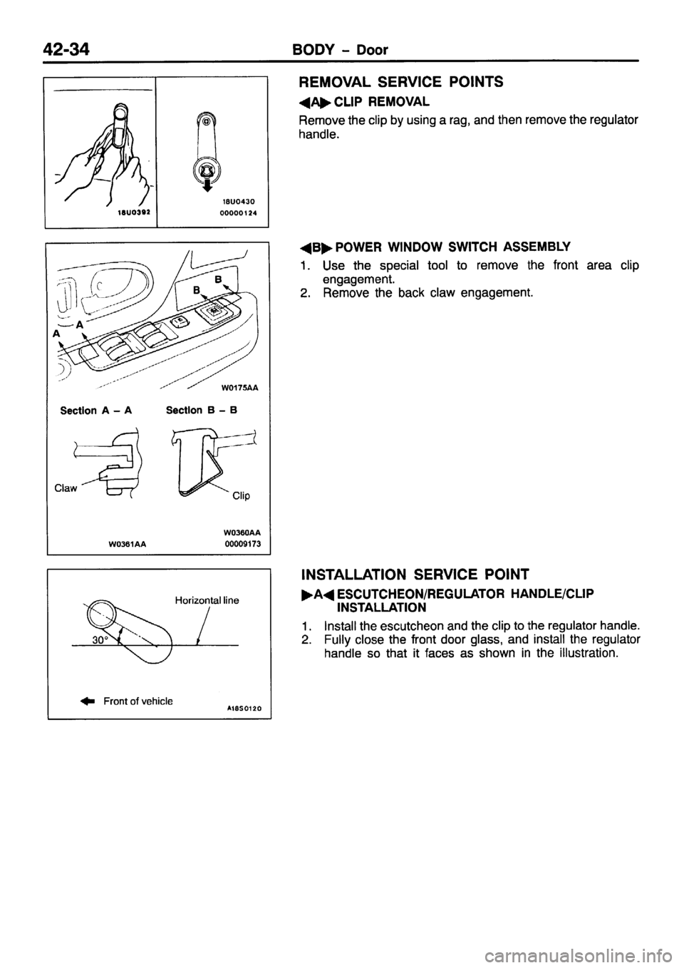 MITSUBISHI PAJERO SPORT 1999  Workshop Manual 