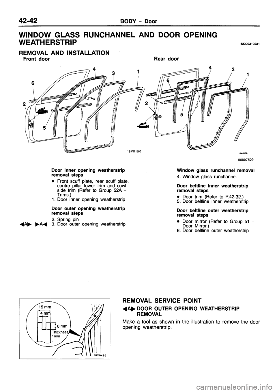 MITSUBISHI PAJERO SPORT 1999  Workshop Manual 