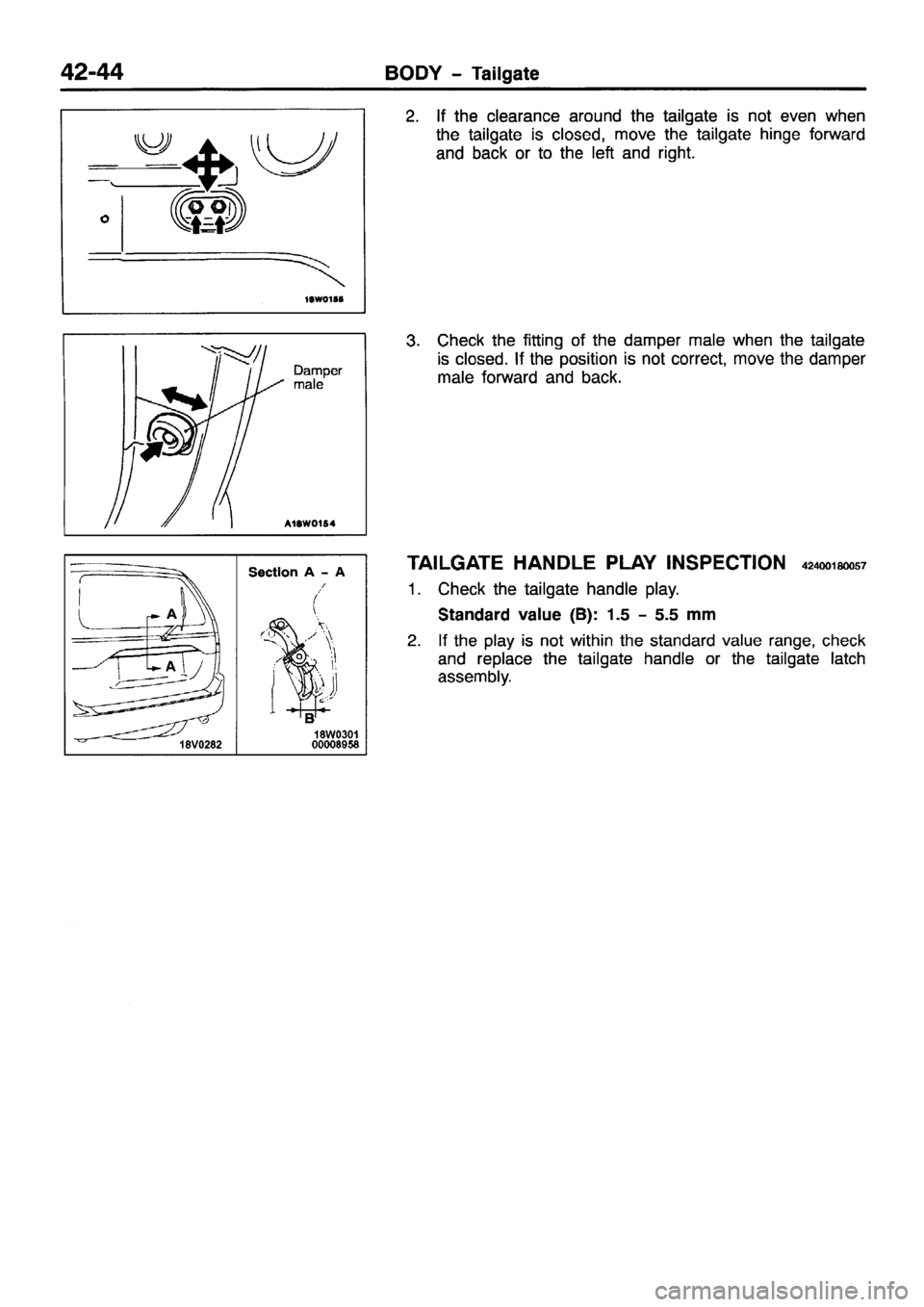 MITSUBISHI PAJERO SPORT 1999  Workshop Manual 