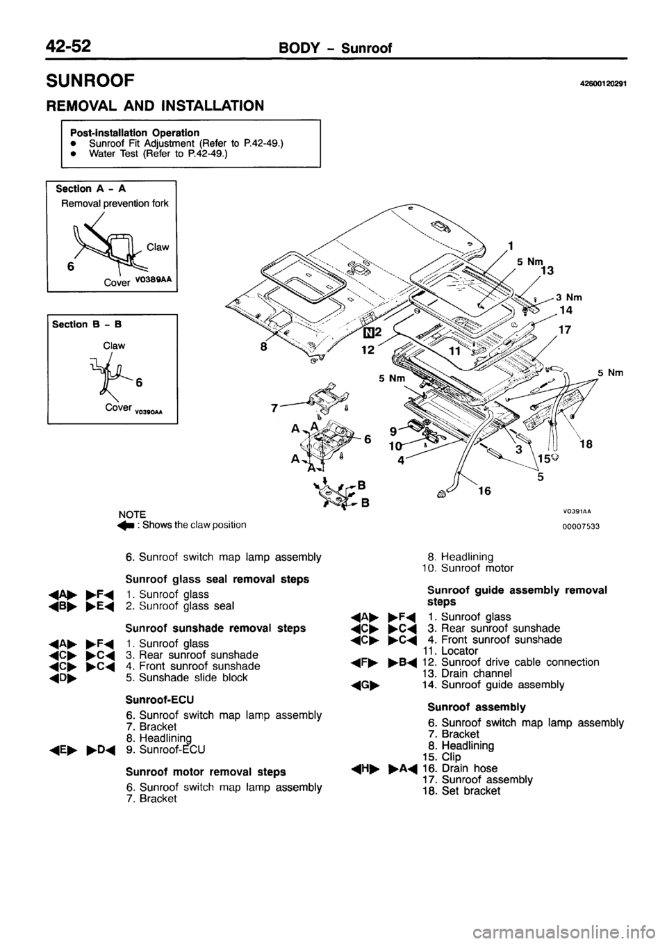 MITSUBISHI PAJERO SPORT 1999  Workshop Manual 