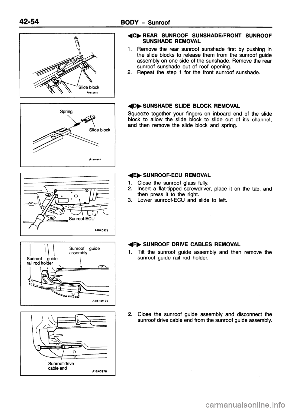 MITSUBISHI PAJERO SPORT 1999  Workshop Manual 