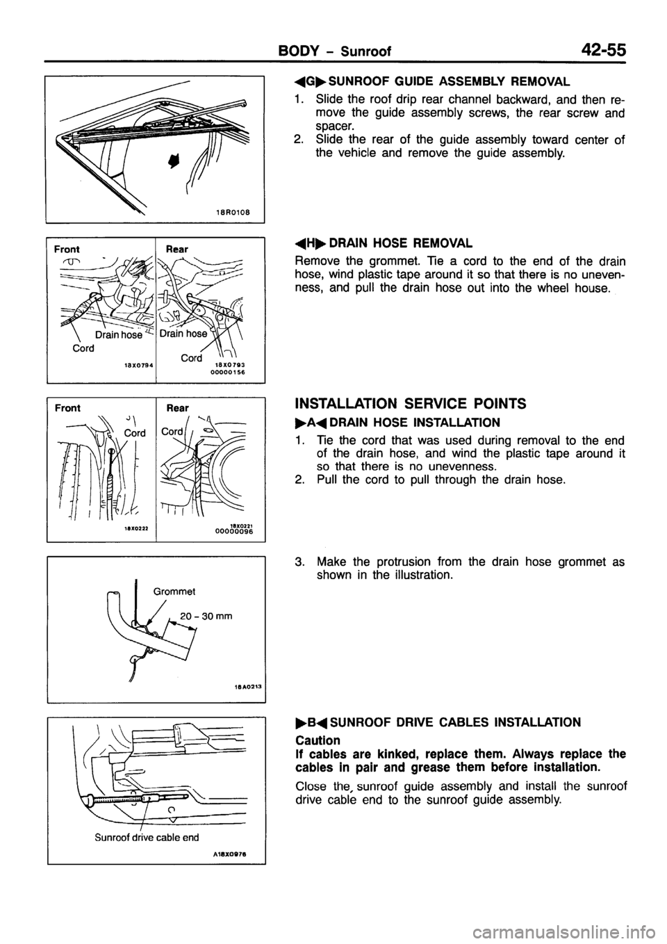 MITSUBISHI PAJERO SPORT 1999  Workshop Manual 