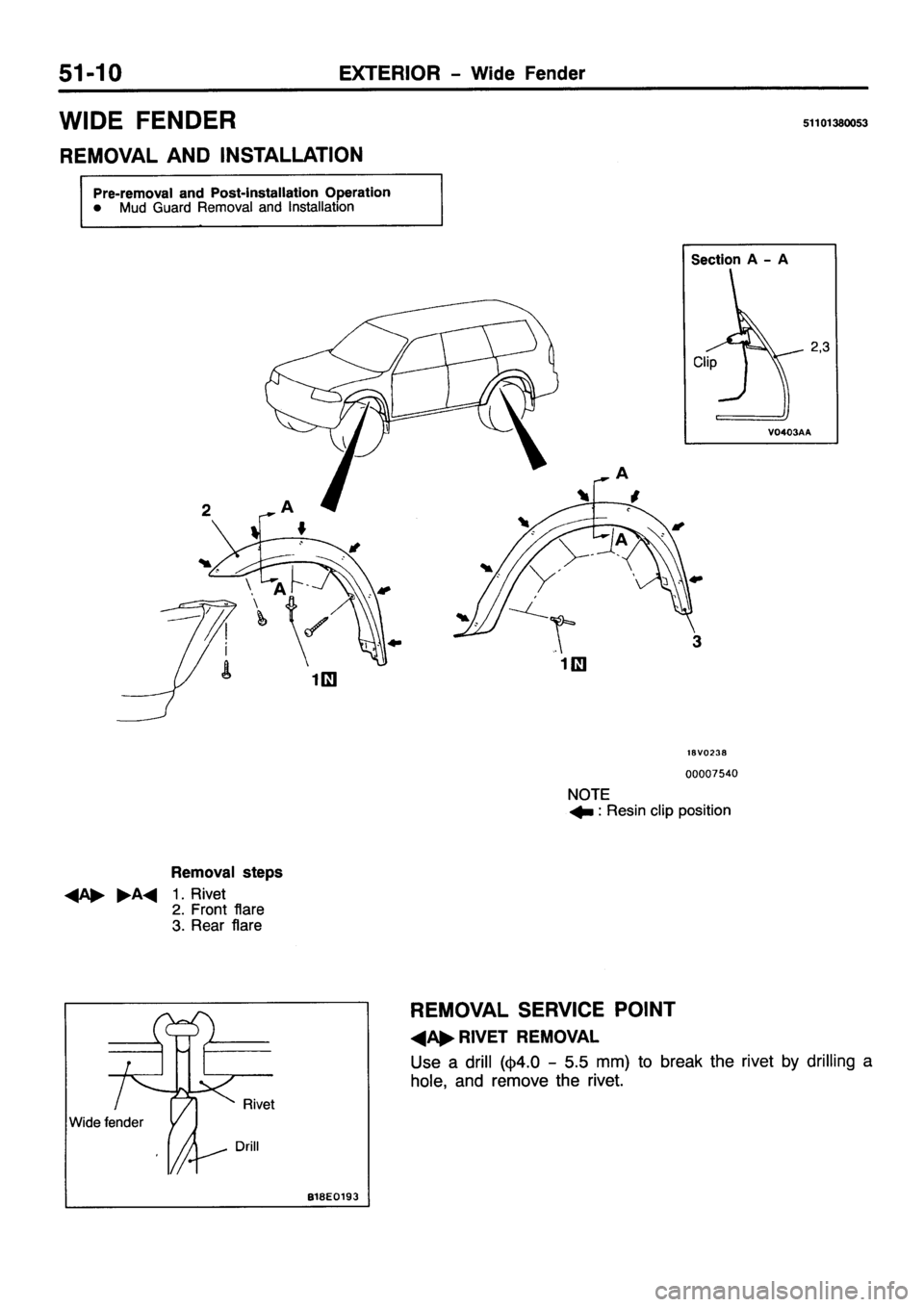 MITSUBISHI PAJERO SPORT 1999  Workshop Manual 
