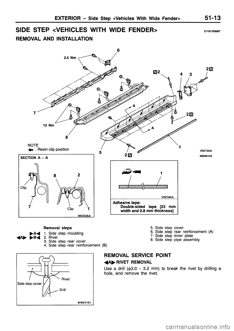 MITSUBISHI PAJERO SPORT 1999  Workshop Manual 