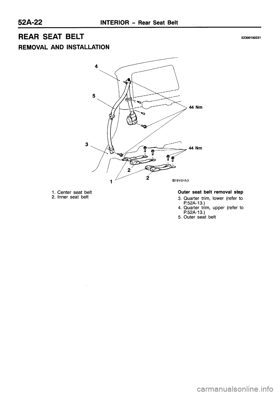 MITSUBISHI PAJERO SPORT 1999  Workshop Manual 