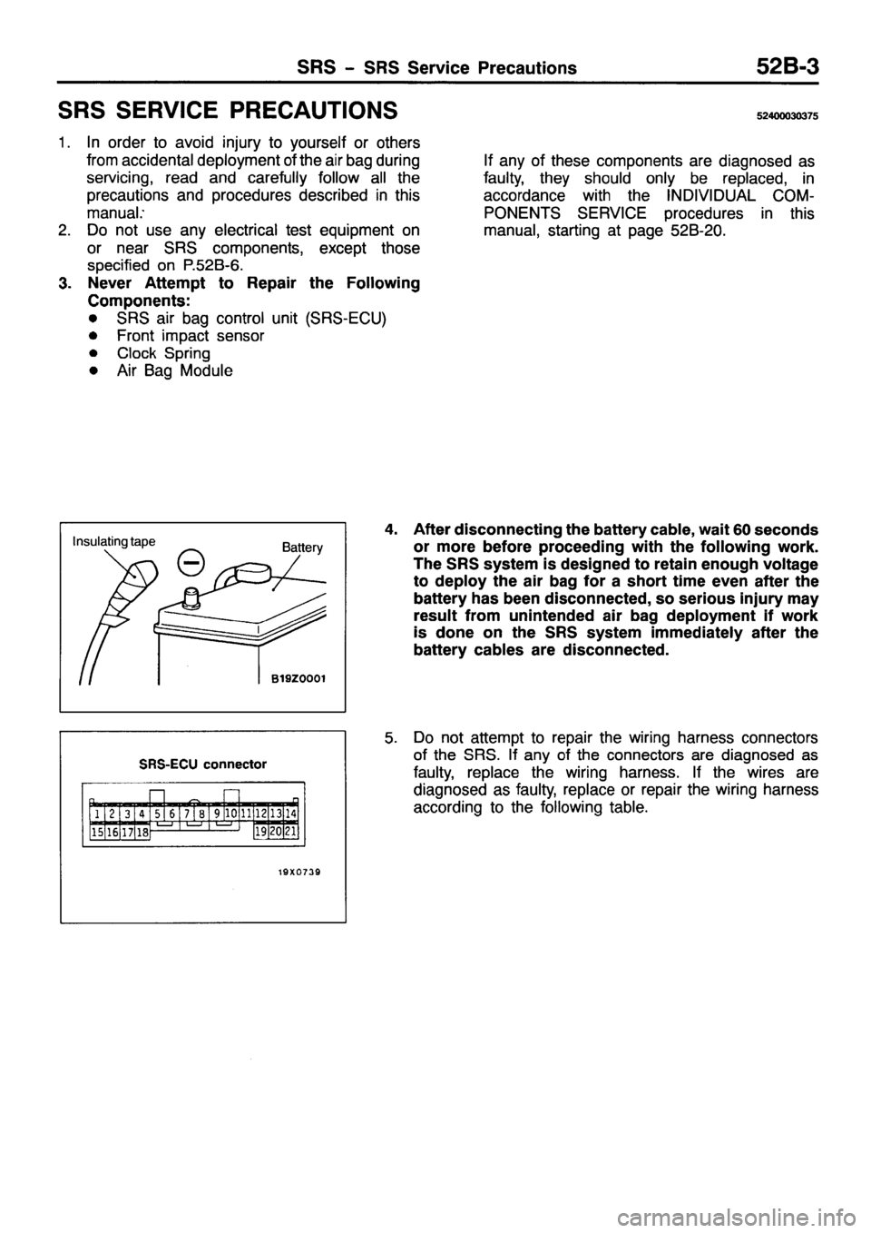 MITSUBISHI PAJERO SPORT 1999  Workshop Manual 