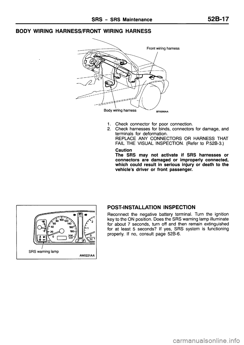 MITSUBISHI PAJERO SPORT 1999  Workshop Manual 