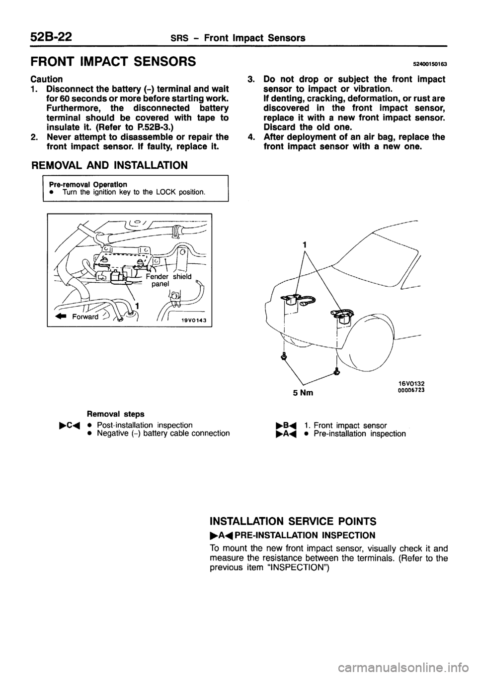 MITSUBISHI PAJERO SPORT 1999  Workshop Manual 