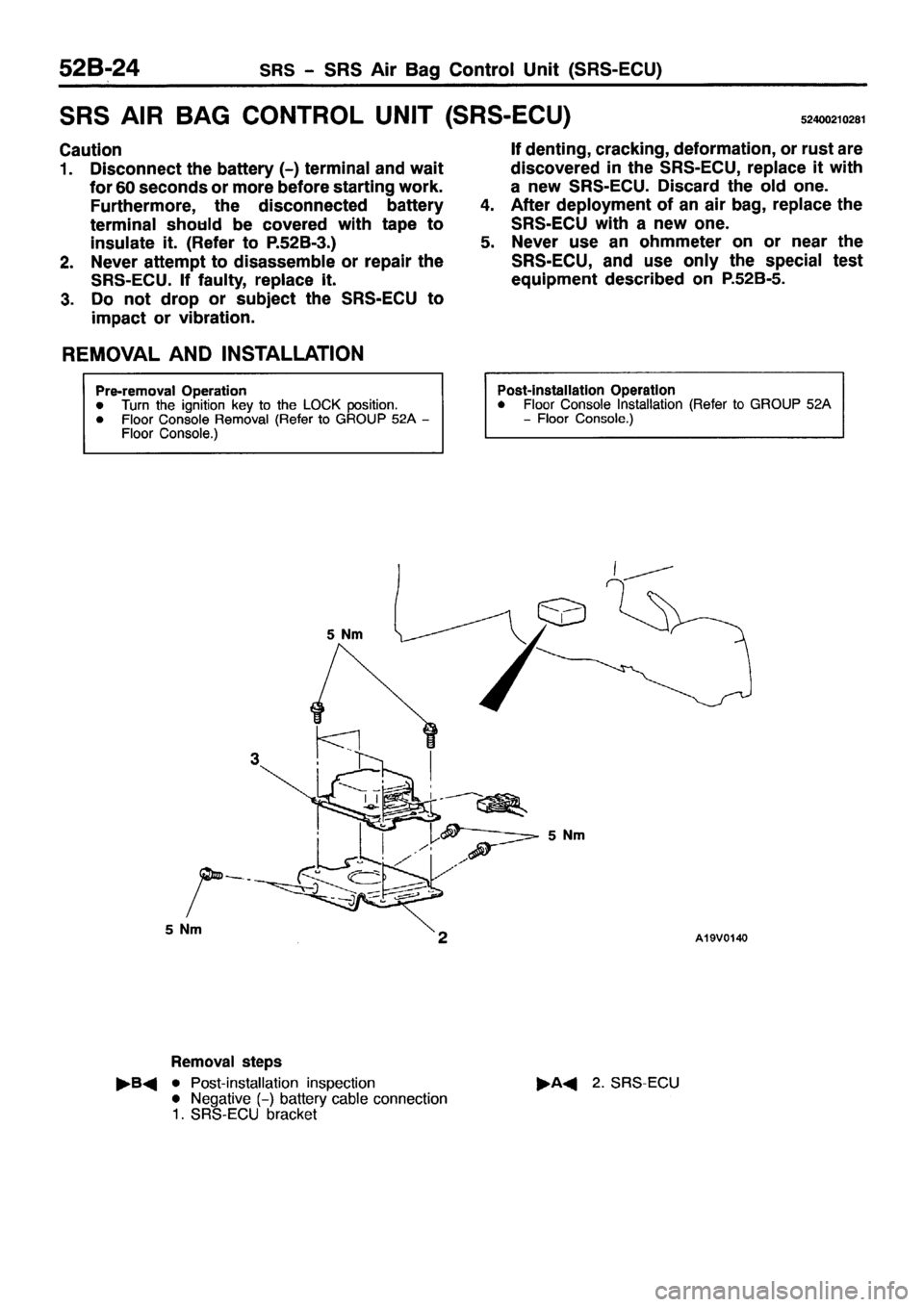 MITSUBISHI PAJERO SPORT 1999  Workshop Manual 