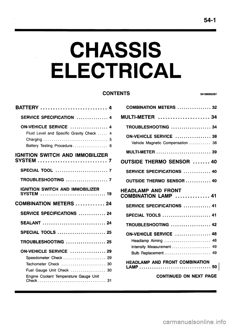 MITSUBISHI PAJERO SPORT 1999  Workshop Manual 