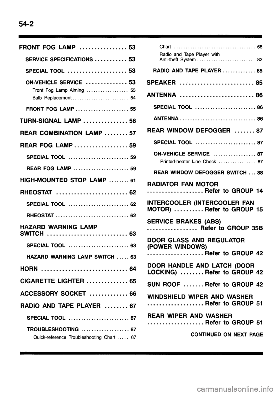 MITSUBISHI PAJERO SPORT 1999  Workshop Manual 