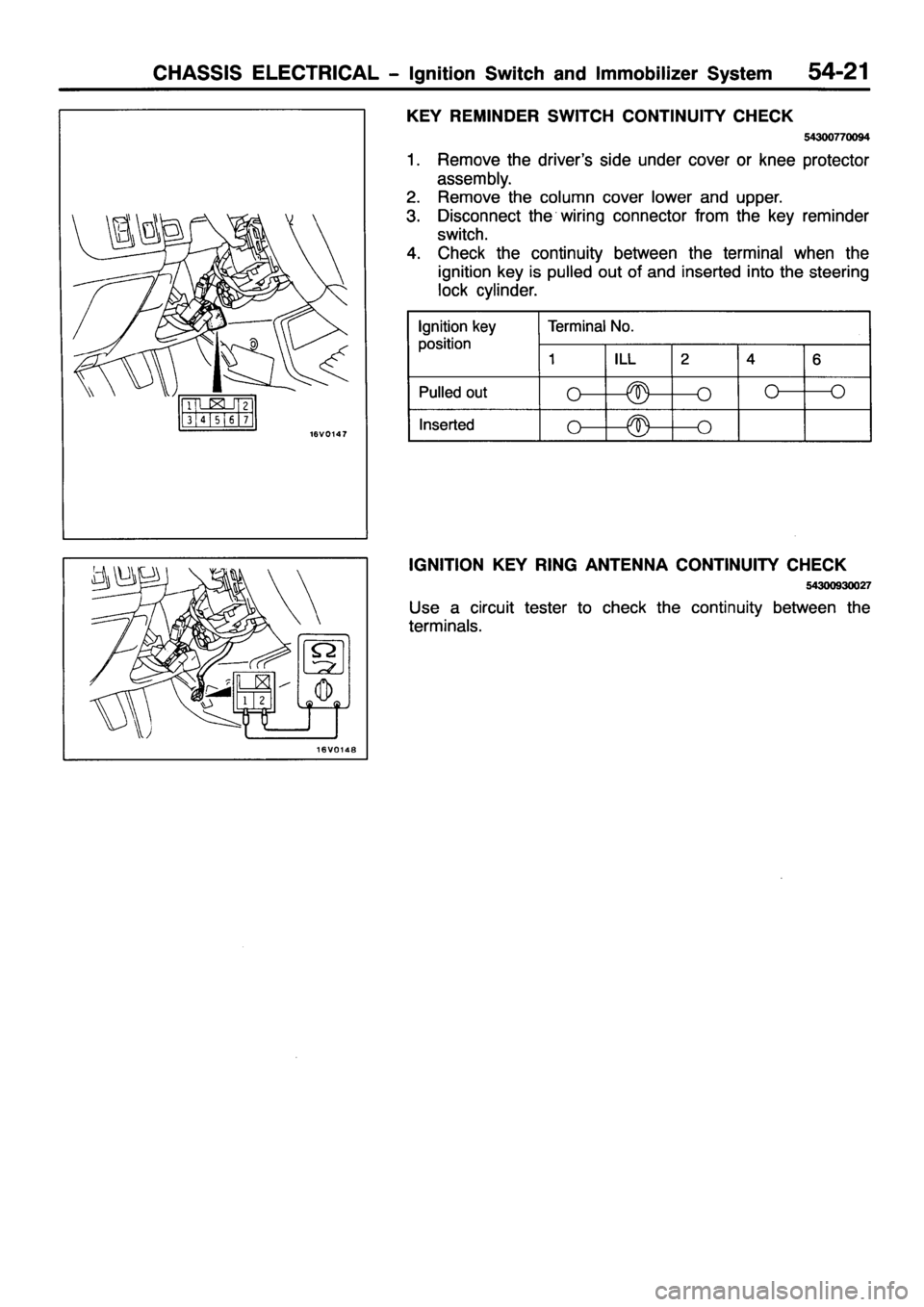 MITSUBISHI PAJERO SPORT 1999  Workshop Manual 