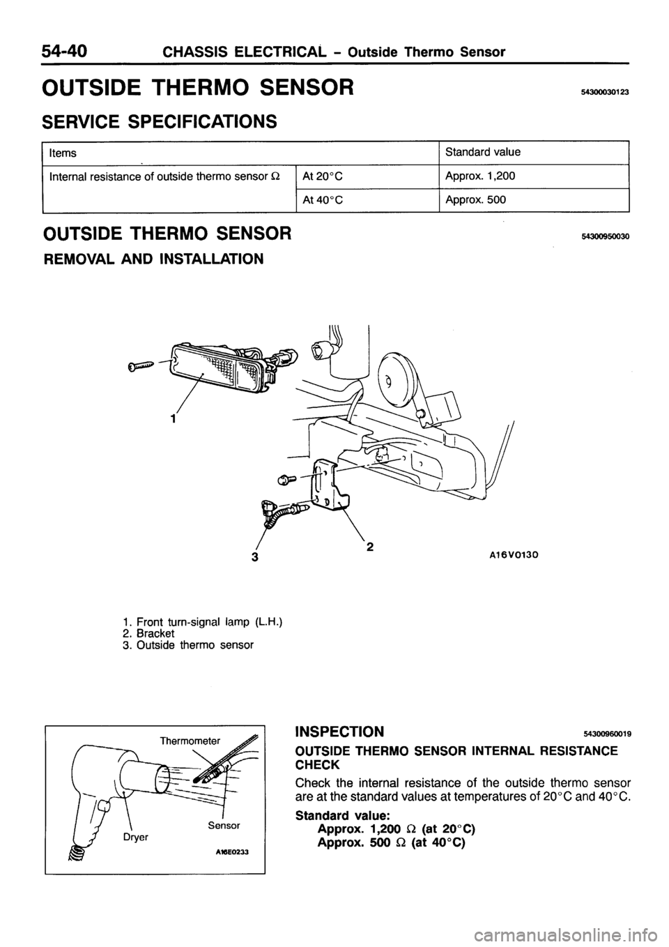 MITSUBISHI PAJERO SPORT 1999  Workshop Manual 