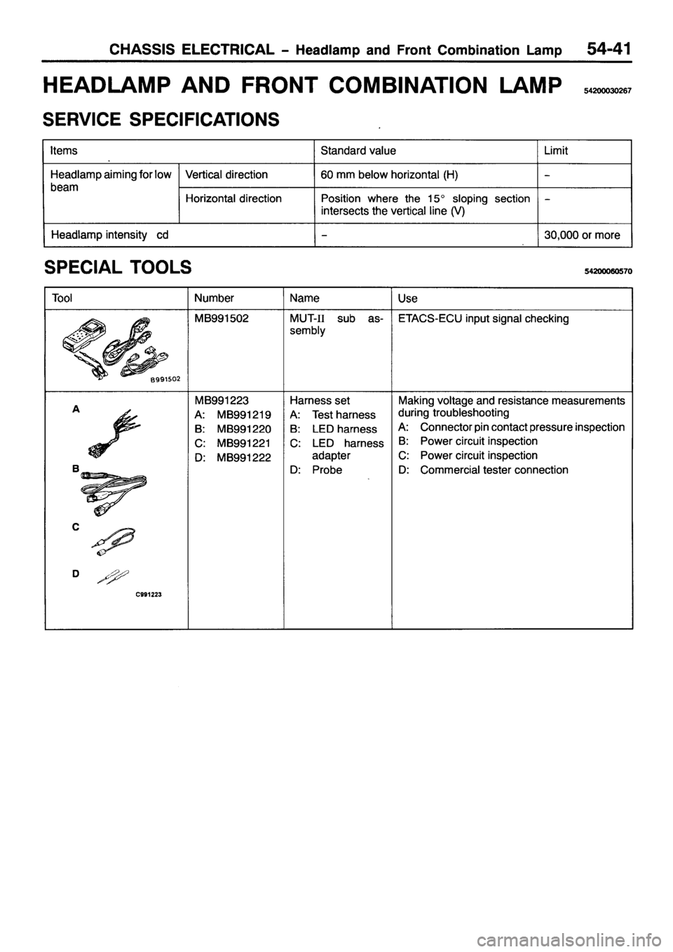 MITSUBISHI PAJERO SPORT 1999  Workshop Manual 