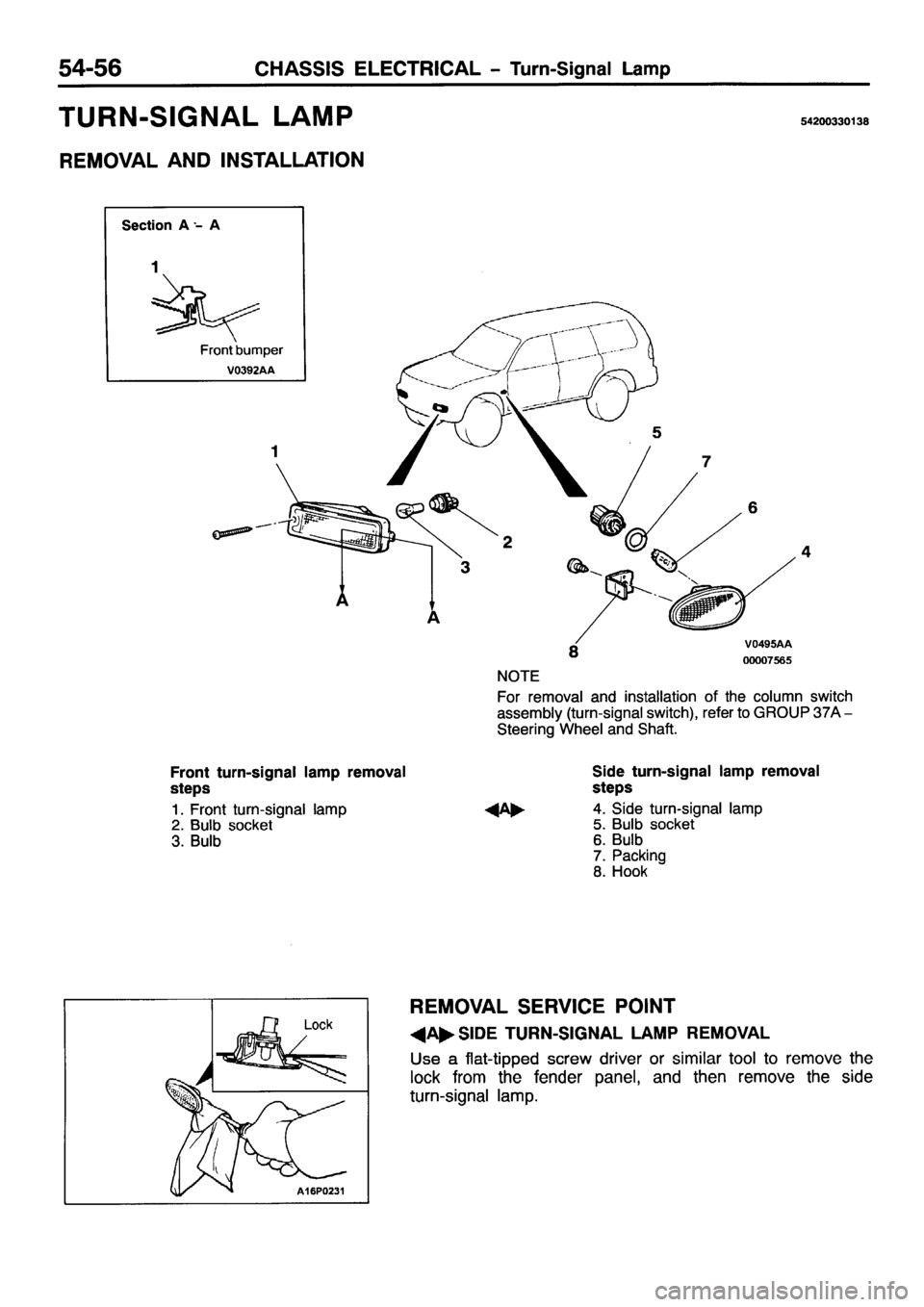 MITSUBISHI PAJERO SPORT 1999  Workshop Manual 