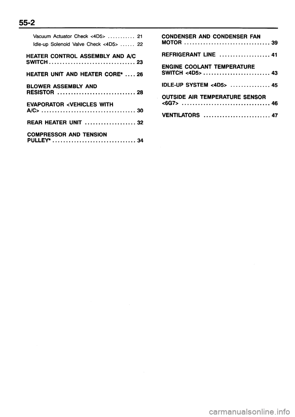 MITSUBISHI PAJERO SPORT 1999  Workshop Manual 