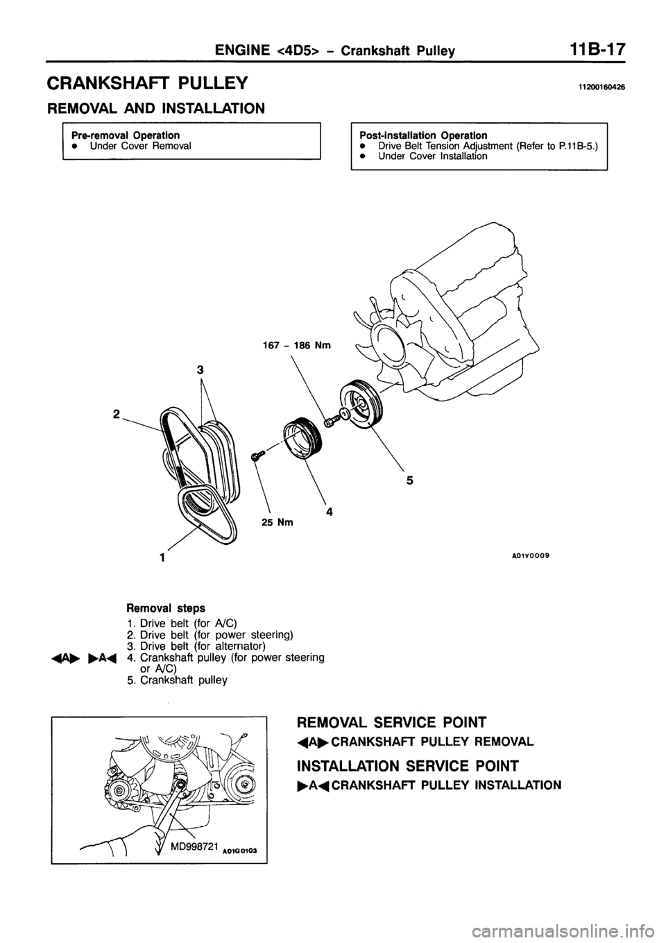 MITSUBISHI PAJERO SPORT 1999  Workshop Manual 