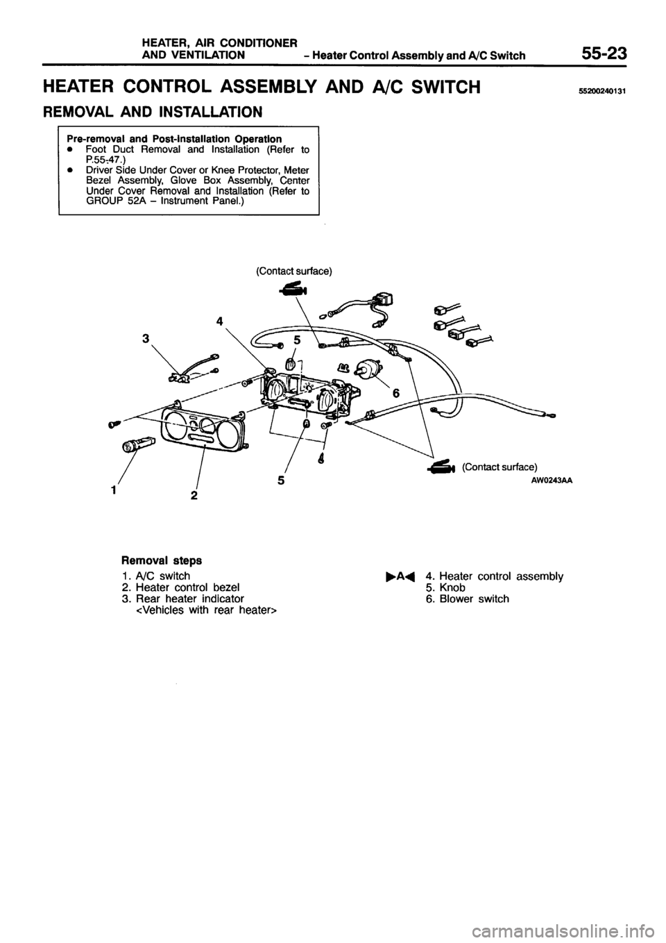 MITSUBISHI PAJERO SPORT 1999  Workshop Manual 
