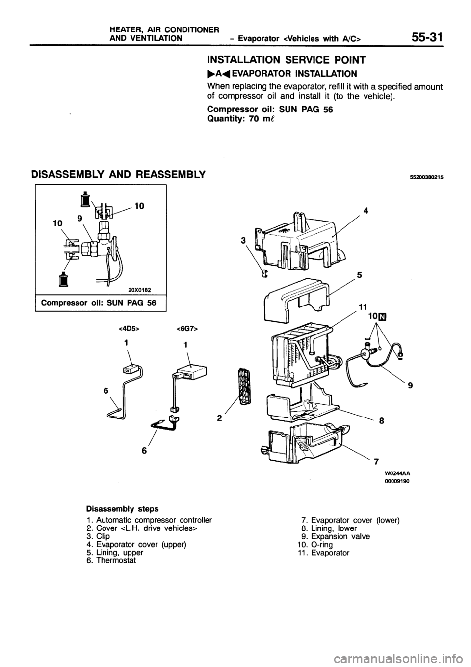 MITSUBISHI PAJERO SPORT 1999  Workshop Manual 