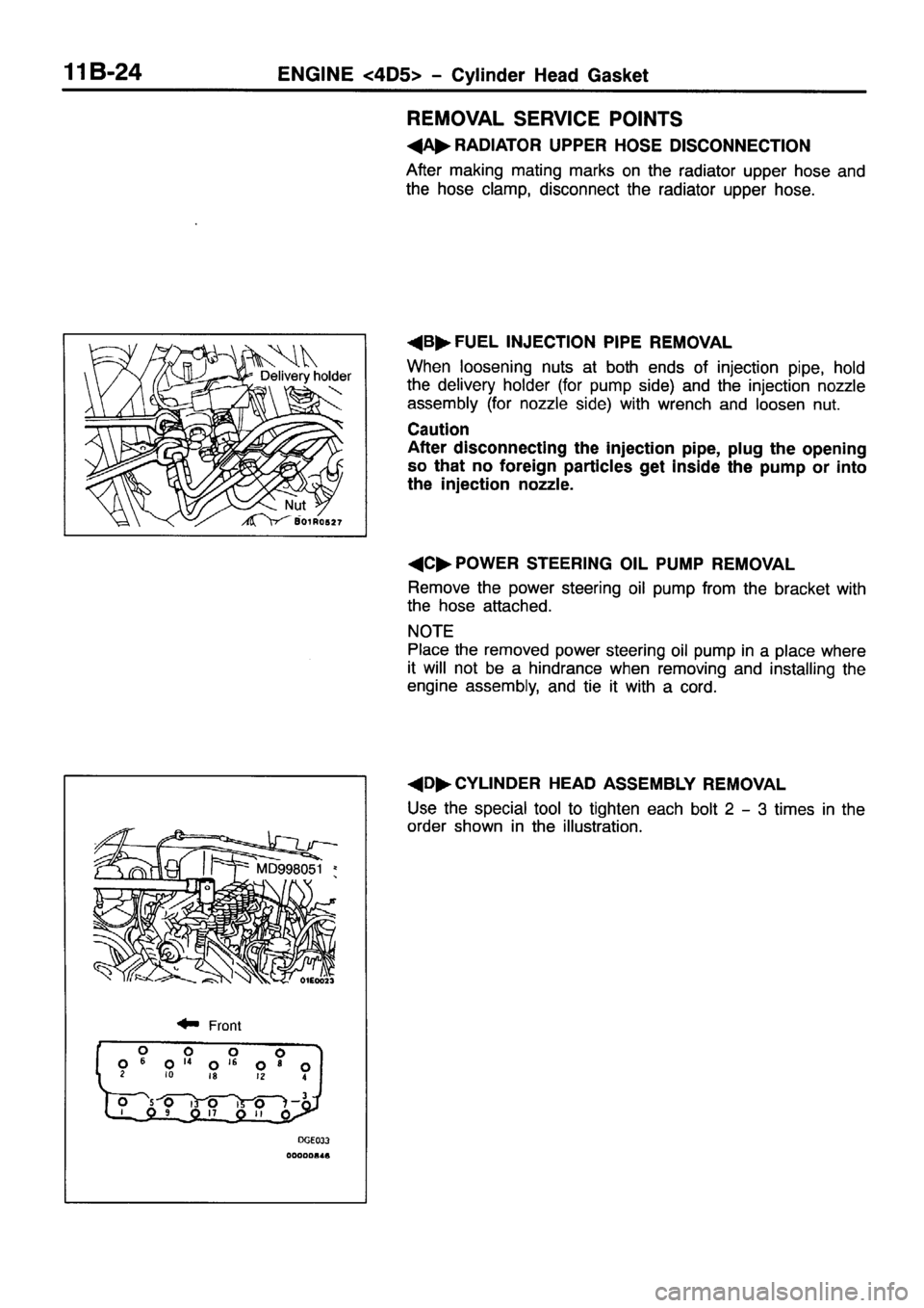MITSUBISHI PAJERO SPORT 1999  Workshop Manual 