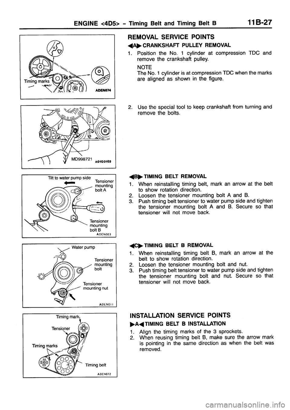 MITSUBISHI PAJERO SPORT 1999  Workshop Manual 