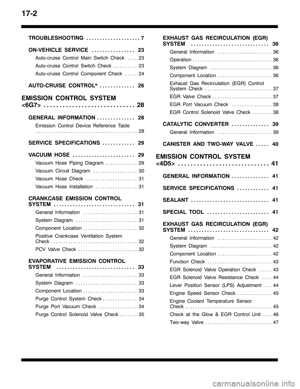MITSUBISHI PAJERO SPORT 1998  Workshop Manual 4:05
7528%/(6+227,1*: 11111111111111111111
2109(+,&/( 6(59,&(56 1111111111111111
$XWR0FUXLVH &RQWURO 0DLQ 6ZLWFK &KHFN56 1111
$XWR0FUXLVH &RQWURO 6ZLWFK &KHFN56 1111111111
$XWR0FUXLVH &RQWURO &RPSRQHQ