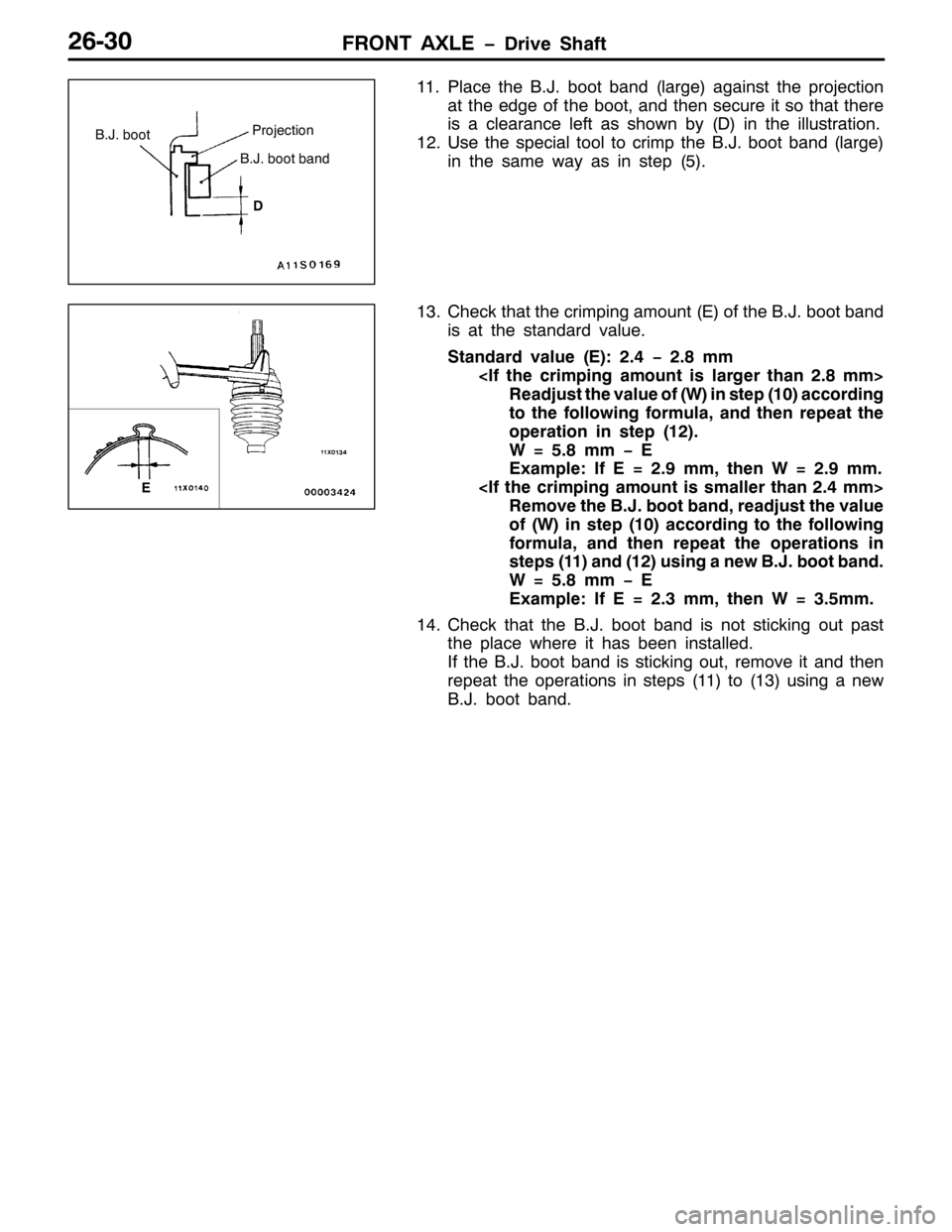 MITSUBISHI PAJERO SPORT 1998 Workshop Manual )5217 $;/( ïULYH 6KDIW59063
44 13ODFH WKH %1-1ERRW EDQG+ODUJH,DJDLQVW WKH SURMHFWLRQ
DW WKH HGJH RI WKH ERRW/DQG WKHQ VHFXUH LW VR WKDW WKHUH
LV D FOHDUDQFH OHIW DV VKRZQ E\+,LQ WKH LOOXVWUDWLRQ1
4 MITSUBISHI PAJERO SPORT 1998 Workshop Manual )5217 $;/( ïULYH 6KDIW59063
44 13ODFH WKH %1-1ERRW EDQG+ODUJH,DJDLQVW WKH SURMHFWLRQ
DW WKH HGJH RI WKH ERRW/DQG WKHQ VHFXUH LW VR WKDW WKHUH
LV D FOHDUDQFH OHIW DV VKRZQ E\+,LQ WKH LOOXVWUDWLRQ1
4