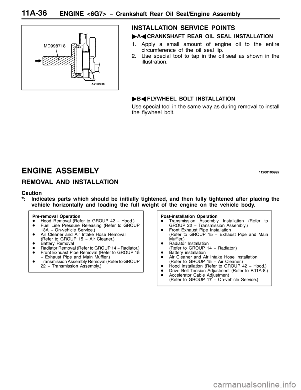 MITSUBISHI PAJERO SPORT 1998 Workshop Manual (1*,1(?9*:!ï&UDQNVKDIW 5HDU 2LO 6HDO2(QJLQH $VVHPEO\44$069
,167$//$7,21 6(59,&( 32,176
ò
$*
&5$1.6+$)7 5($5 2,/ 6($/ ,167$//$7,21
41$SSO\ D VPDOO DPRXQW RI HQJLQH RLO WR WKH HQWLUH
FLUFXPIHUHQFH RI MITSUBISHI PAJERO SPORT 1998 Workshop Manual (1*,1(?9*:!ï&UDQNVKDIW 5HDU 2LO 6HDO2(QJLQH $VVHPEO\44$069
,167$//$7,21 6(59,&( 32,176
ò
$*
&5$1.6+$)7 5($5 2,/ 6($/ ,167$//$7,21
41$SSO\ D VPDOO DPRXQW RI HQJLQH RLO WR WKH HQWLUH
FLUFXPIHUHQFH RI