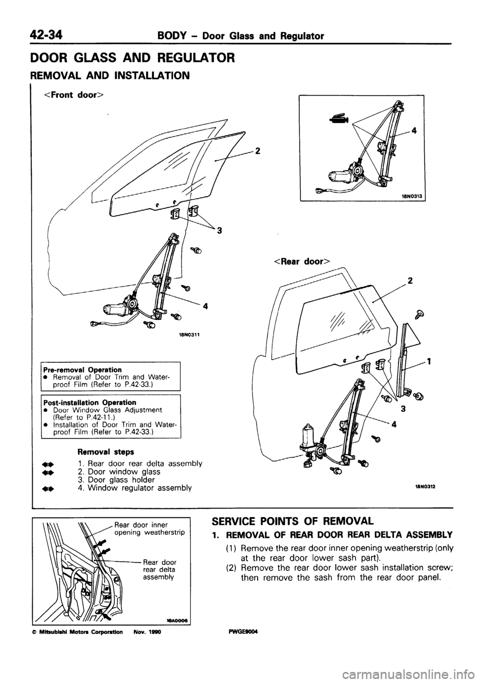 MITSUBISHI SIGMA 1991  Workshop Manual 