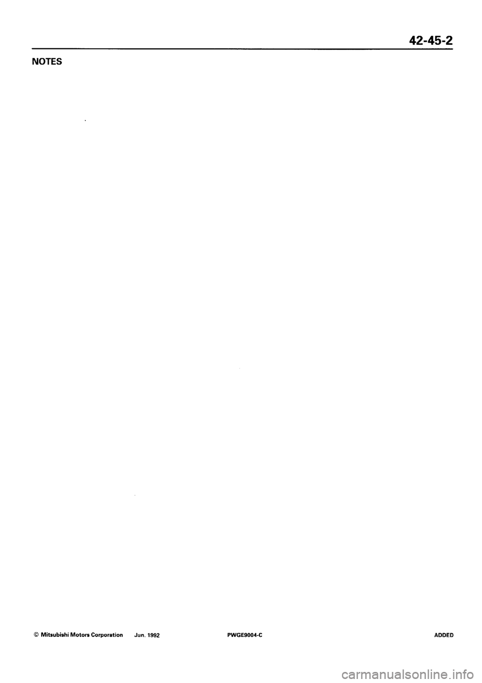 MITSUBISHI SIGMA 1991  Workshop Manual 