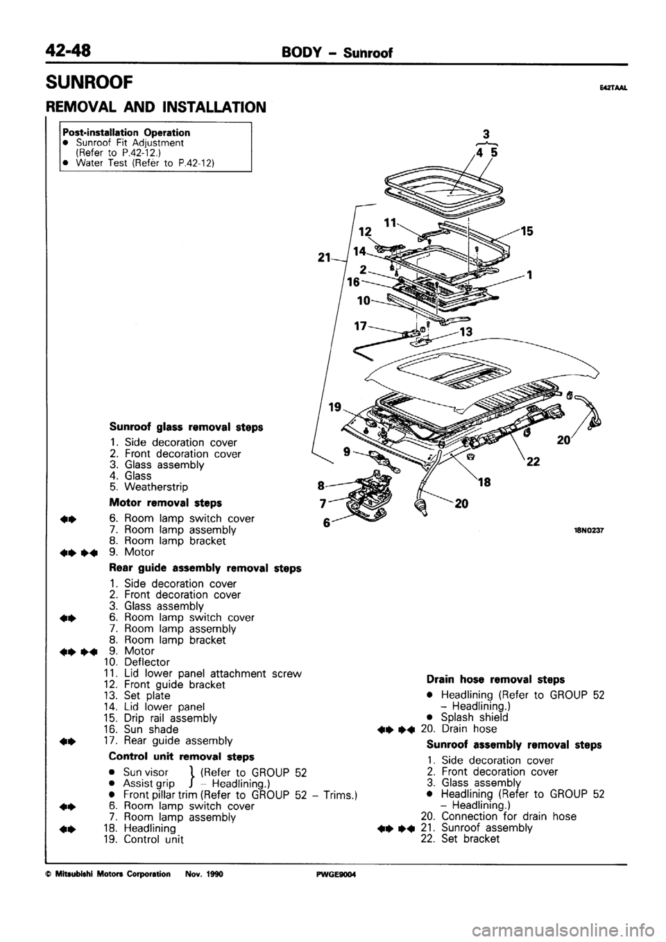 MITSUBISHI SIGMA 1991  Workshop Manual 