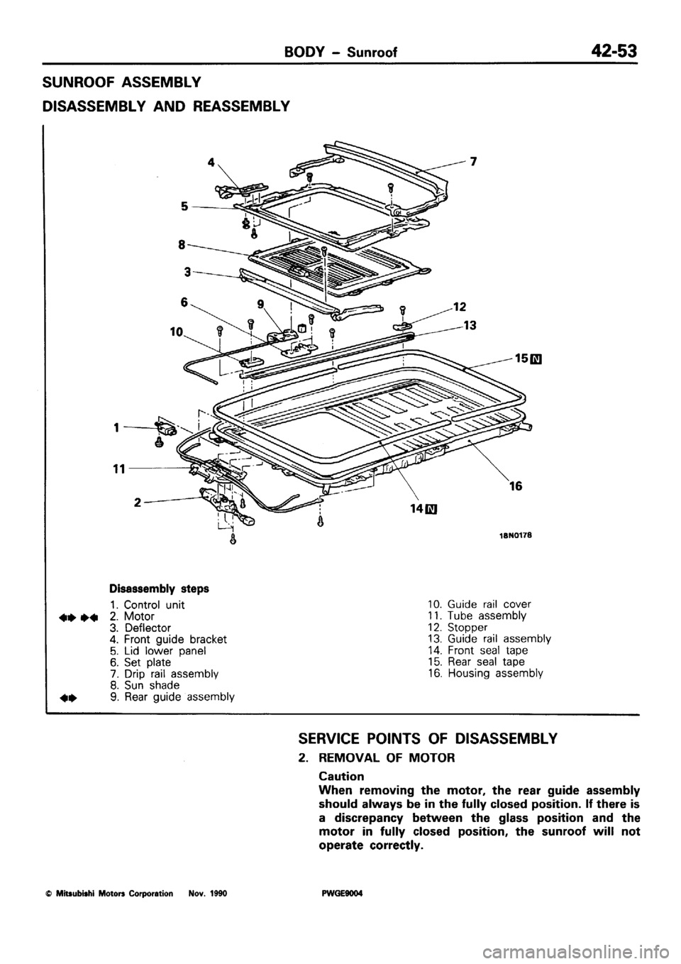 MITSUBISHI SIGMA 1991  Workshop Manual 