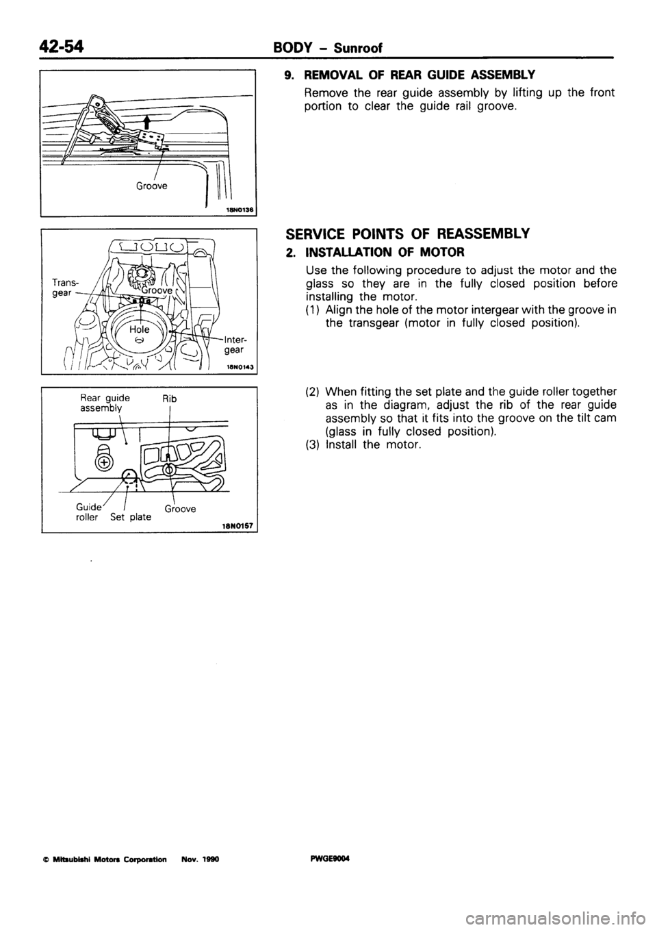 MITSUBISHI SIGMA 1991  Workshop Manual 
