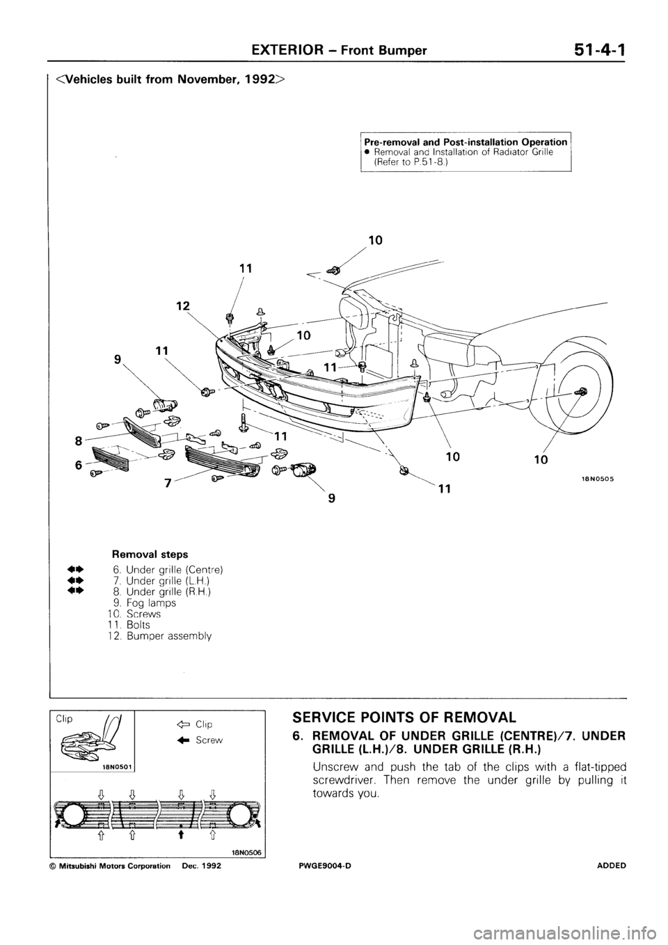 MITSUBISHI SIGMA 1991  Workshop Manual 