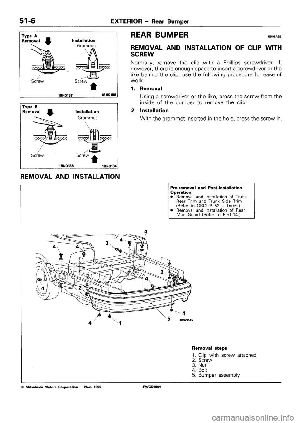 MITSUBISHI SIGMA 1991  Workshop Manual 