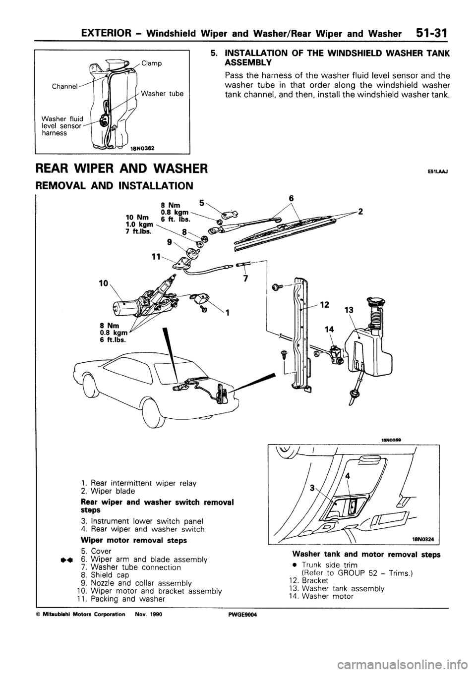 MITSUBISHI SIGMA 1991  Workshop Manual 