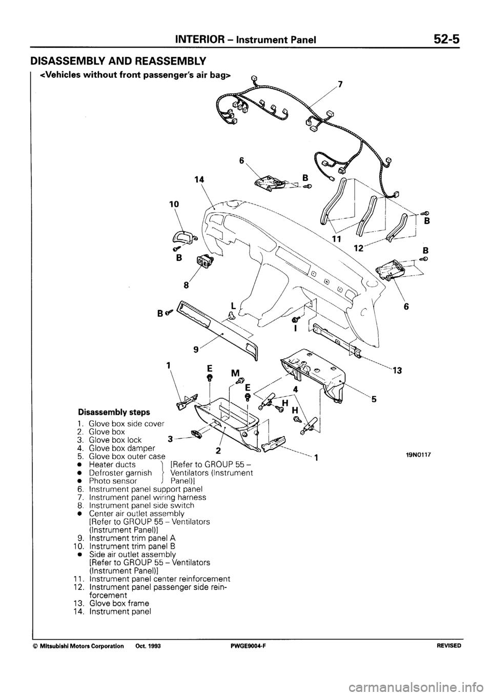 MITSUBISHI SIGMA 1991  Workshop Manual 