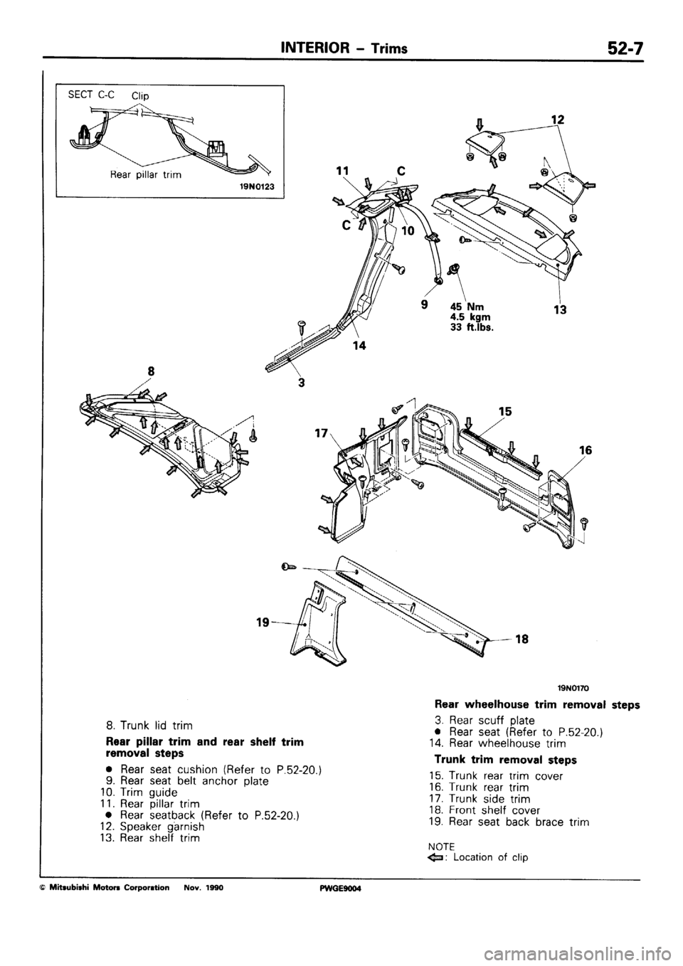 MITSUBISHI SIGMA 1991  Workshop Manual 